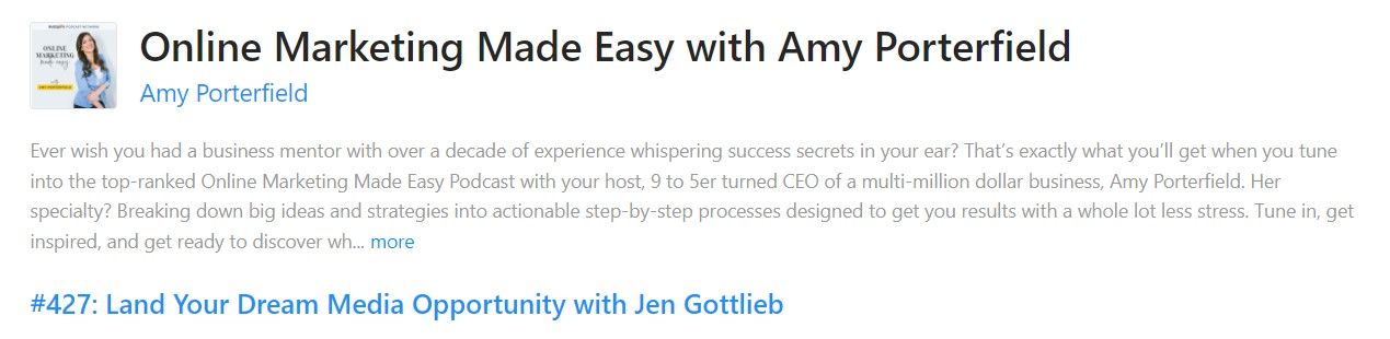 Online Marketing Made Easy with Amy Porterfield intro