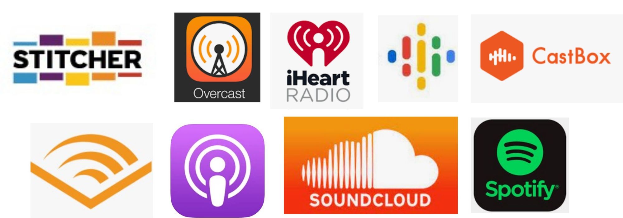 Podcast directory logos
