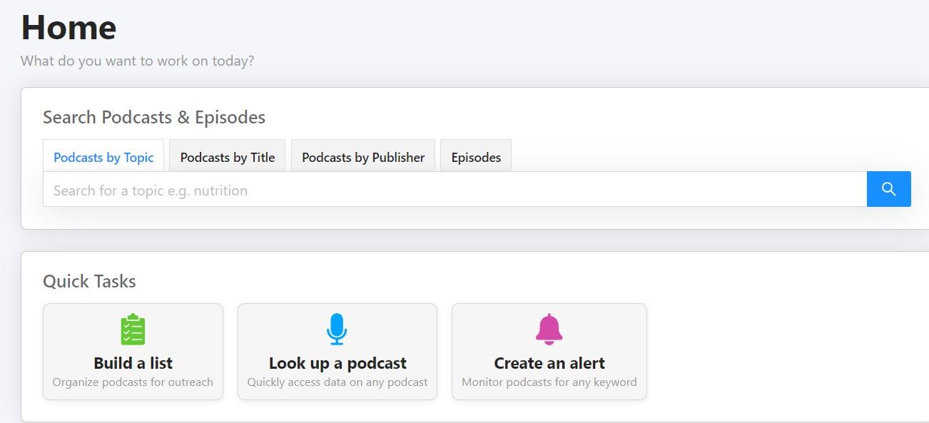Rephonic podcast search tool