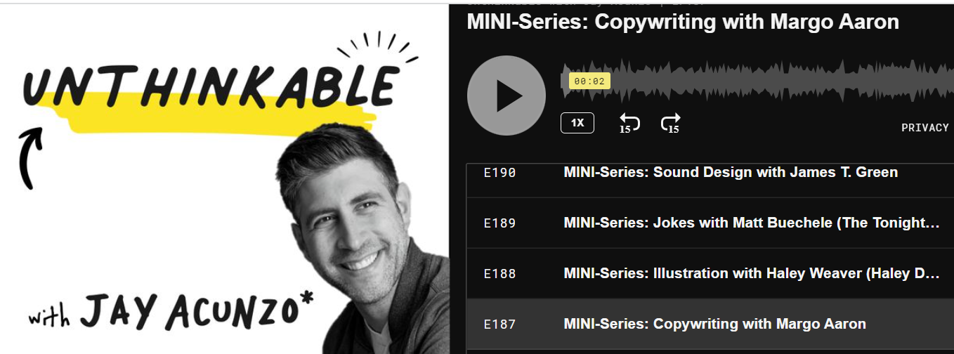 Unthinkable podcast mini series