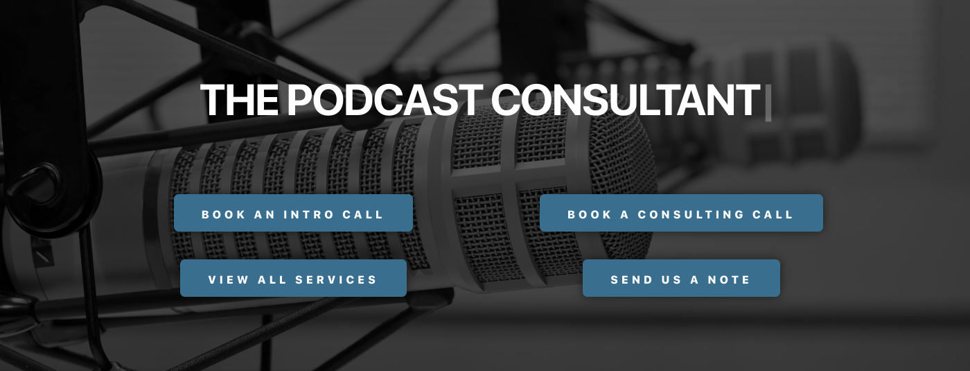 The Podcast Consultant agency website