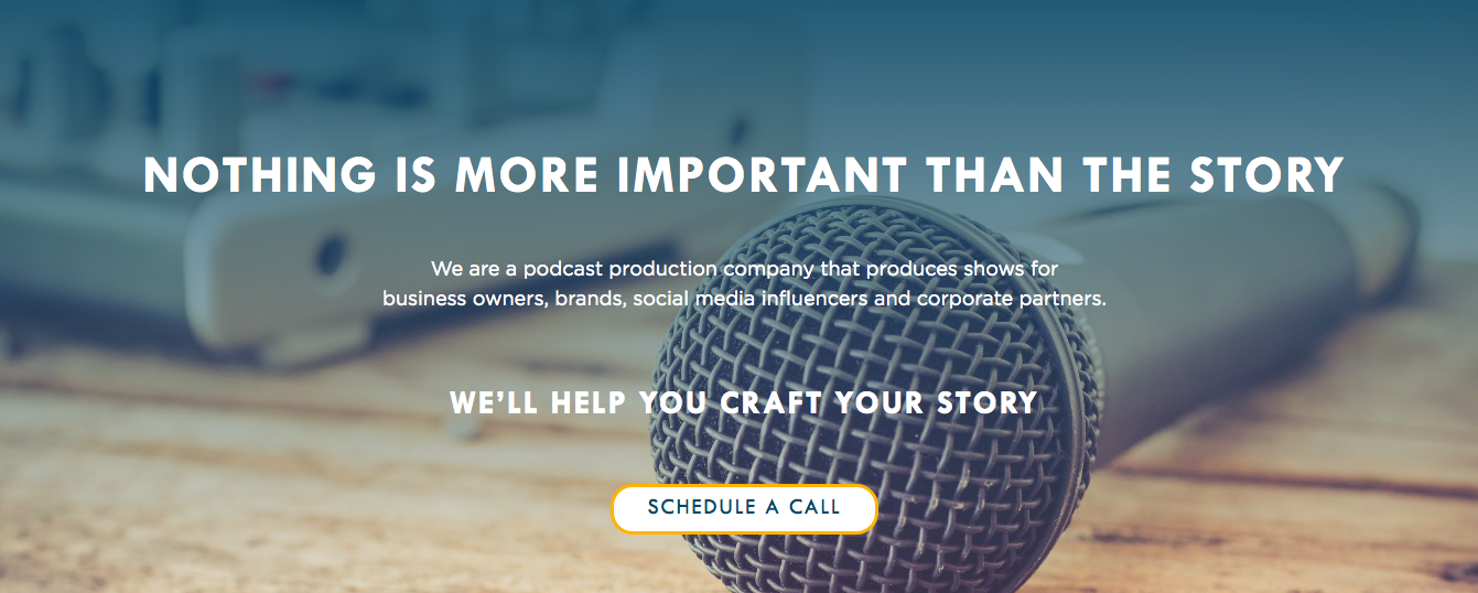 The Podcast Haven agency website