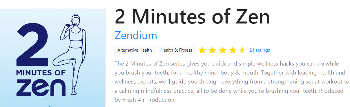 2 Minutes of Zen podcast on Rephonic