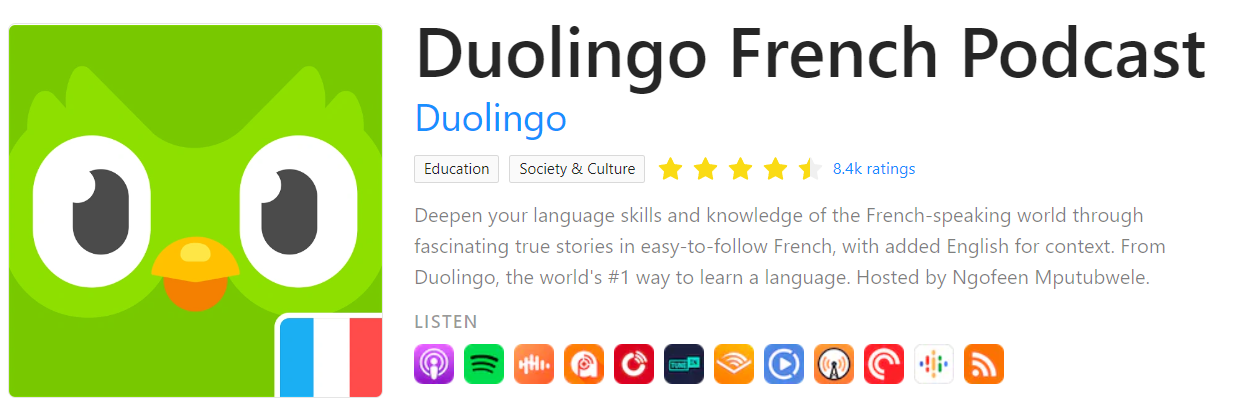 Duolingo French Podcast on Rephonic