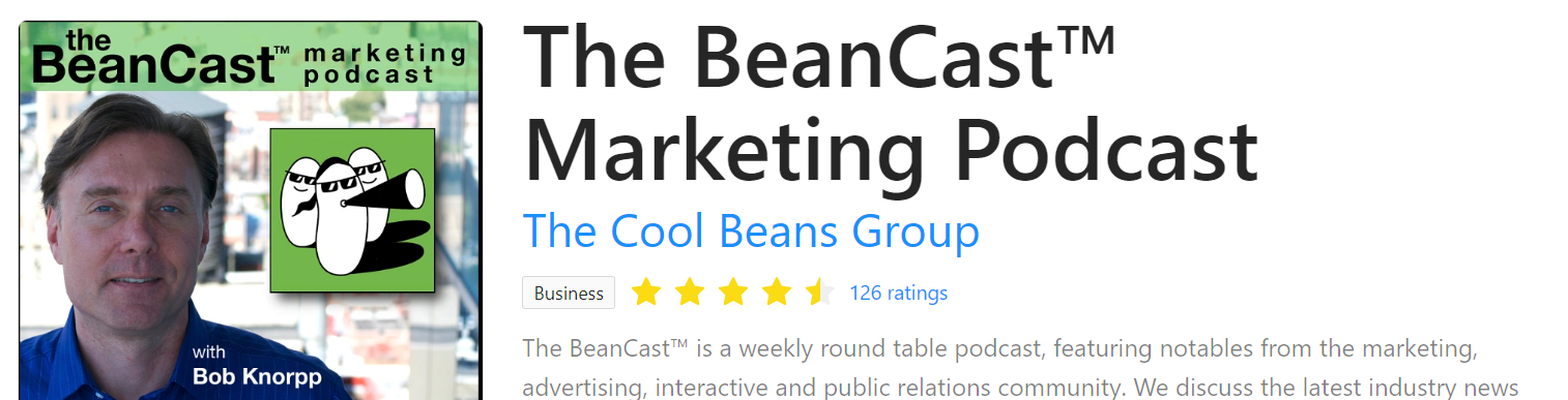The BeanCast Marketing Podcast on Rephonic