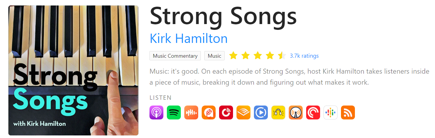 Strong Songs podcast on Rephonic