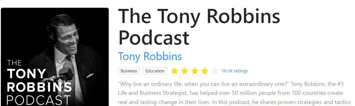 The Tony Robbins Podcast on Rephonic
