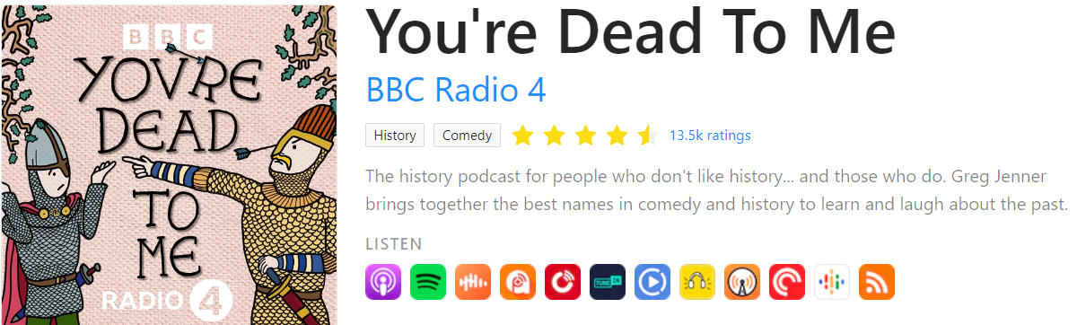 You're Dead To Me podcast on Rephonic