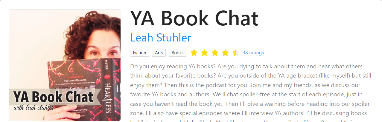 YA Book Chart author interview podcast