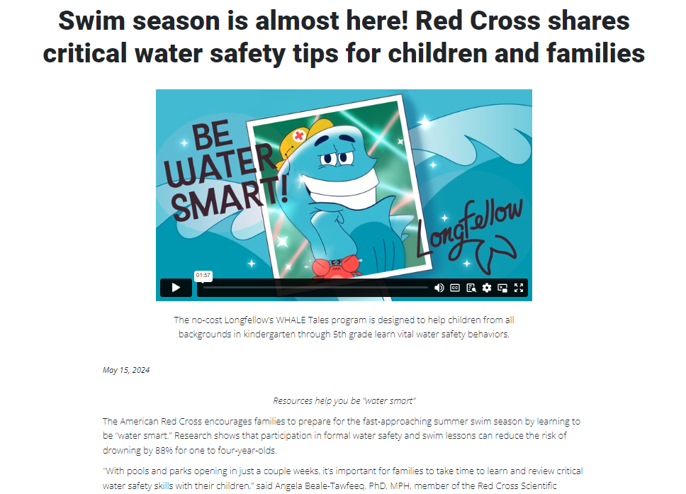 Red Cross press release example