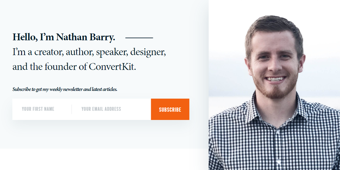 Podcast guest, Nathan Barry