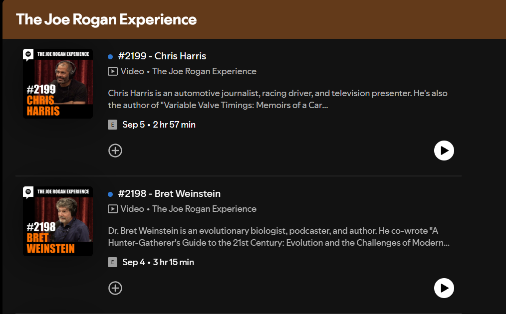 Joe Rogan podcast guests