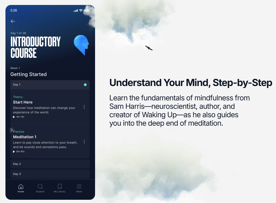 Waking Up app podcast sponsor