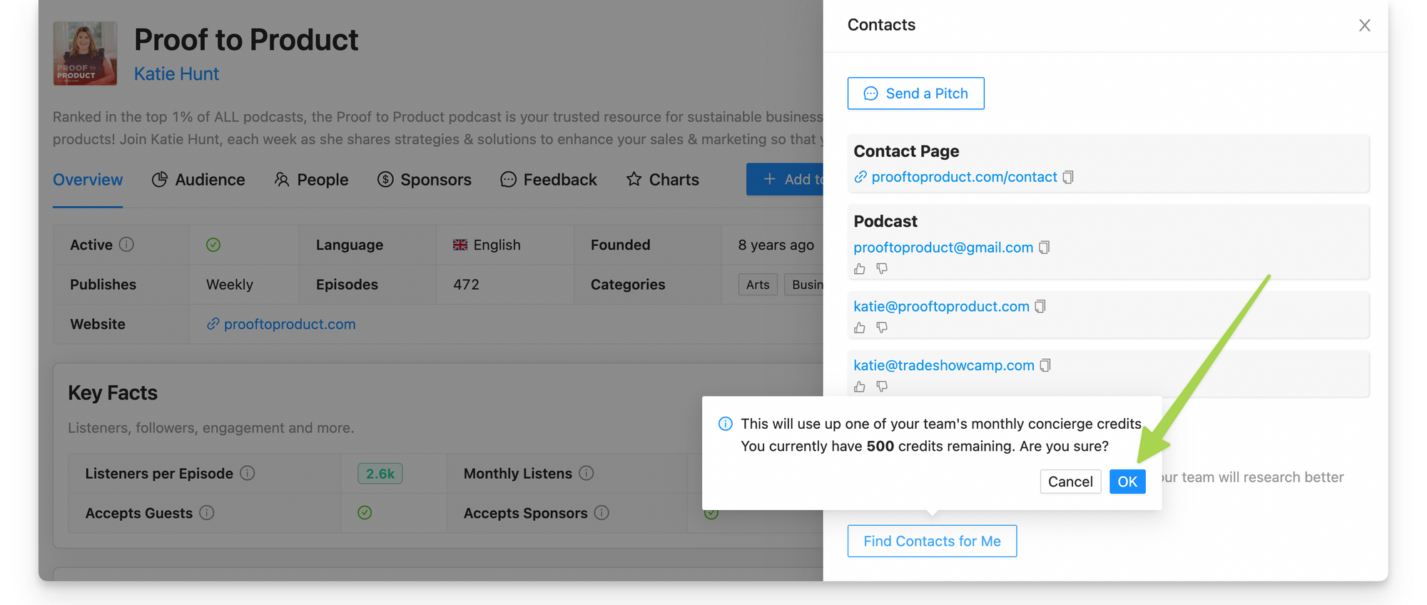 Radiolab contact emails showing in Rephonic