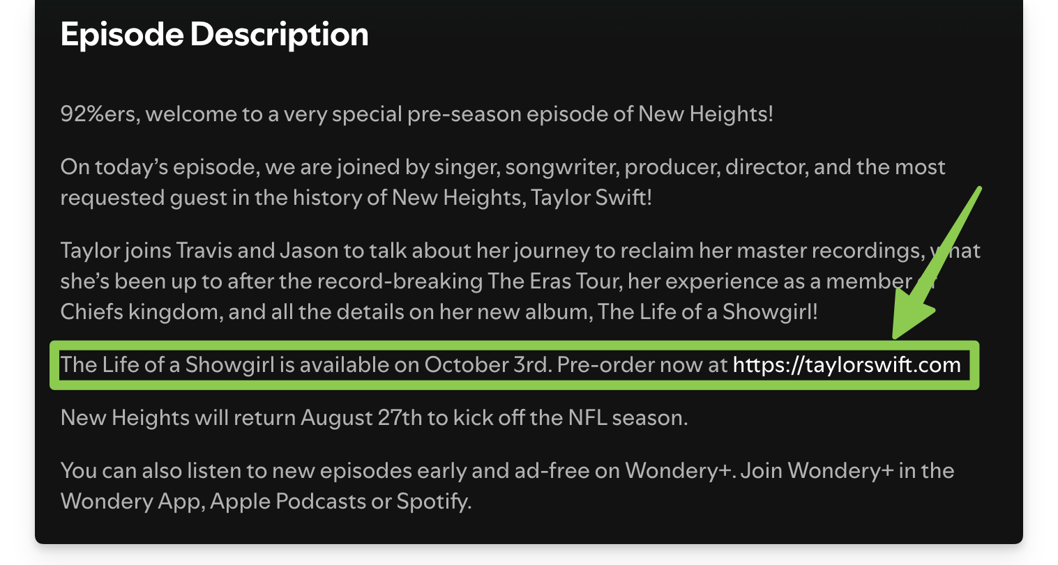 How Taylor Swift Engineered the Greatest Podcast Appearance of All Time