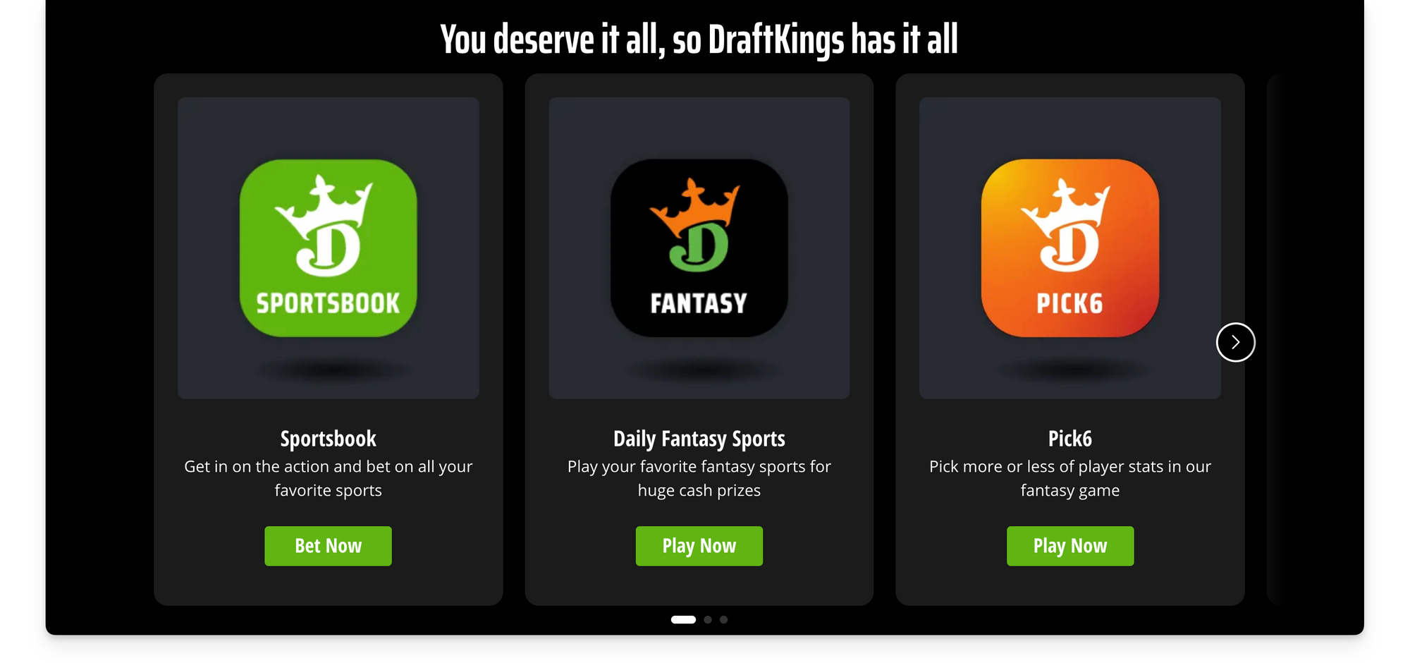 DraftKings website
