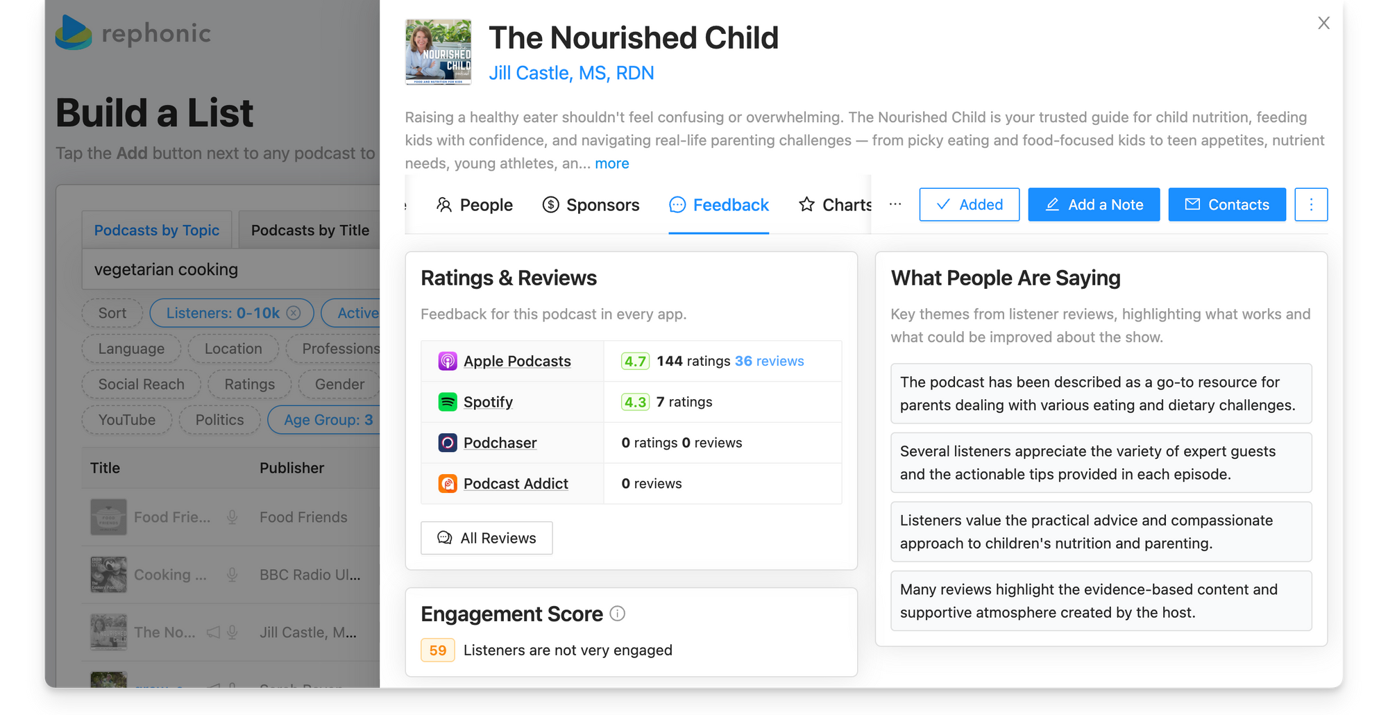 Nourished Child podcast feedback