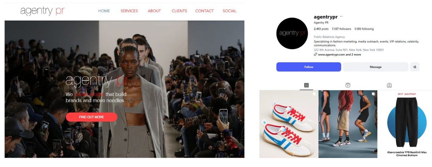 Agentry PR fashion PR agency