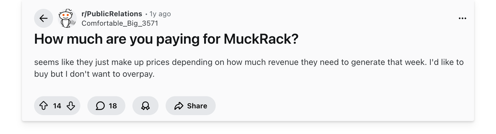 How much does MuckRack cost?