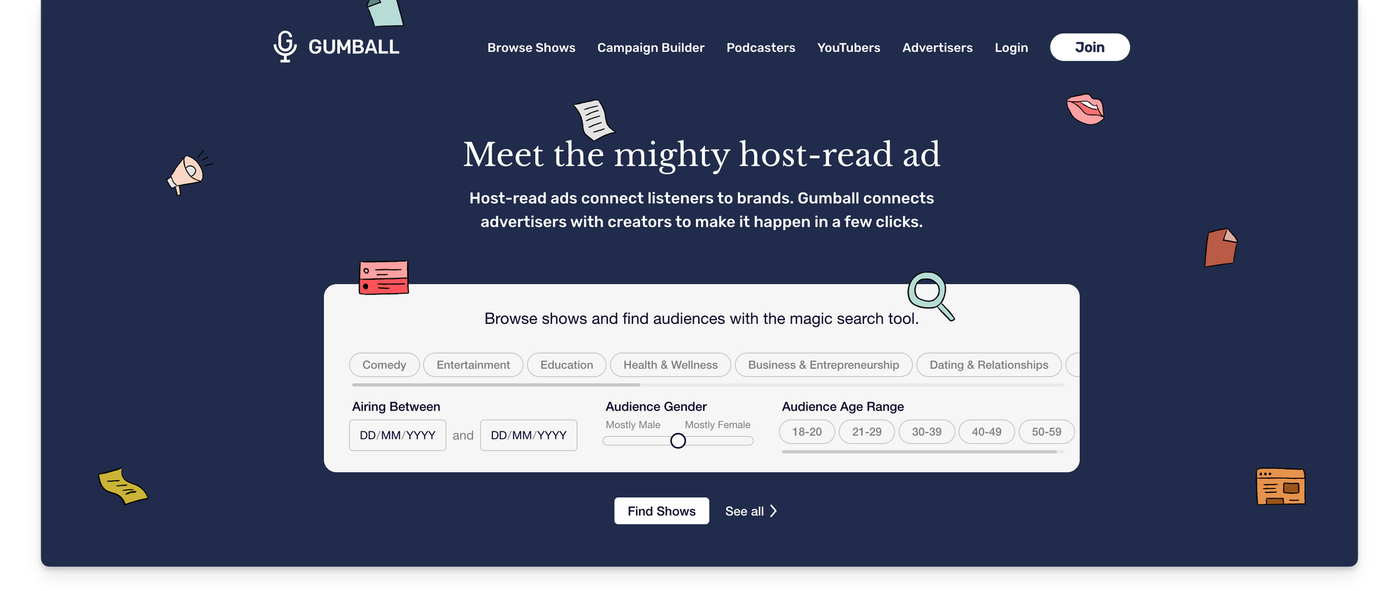 Gumball podcast ad marketplace