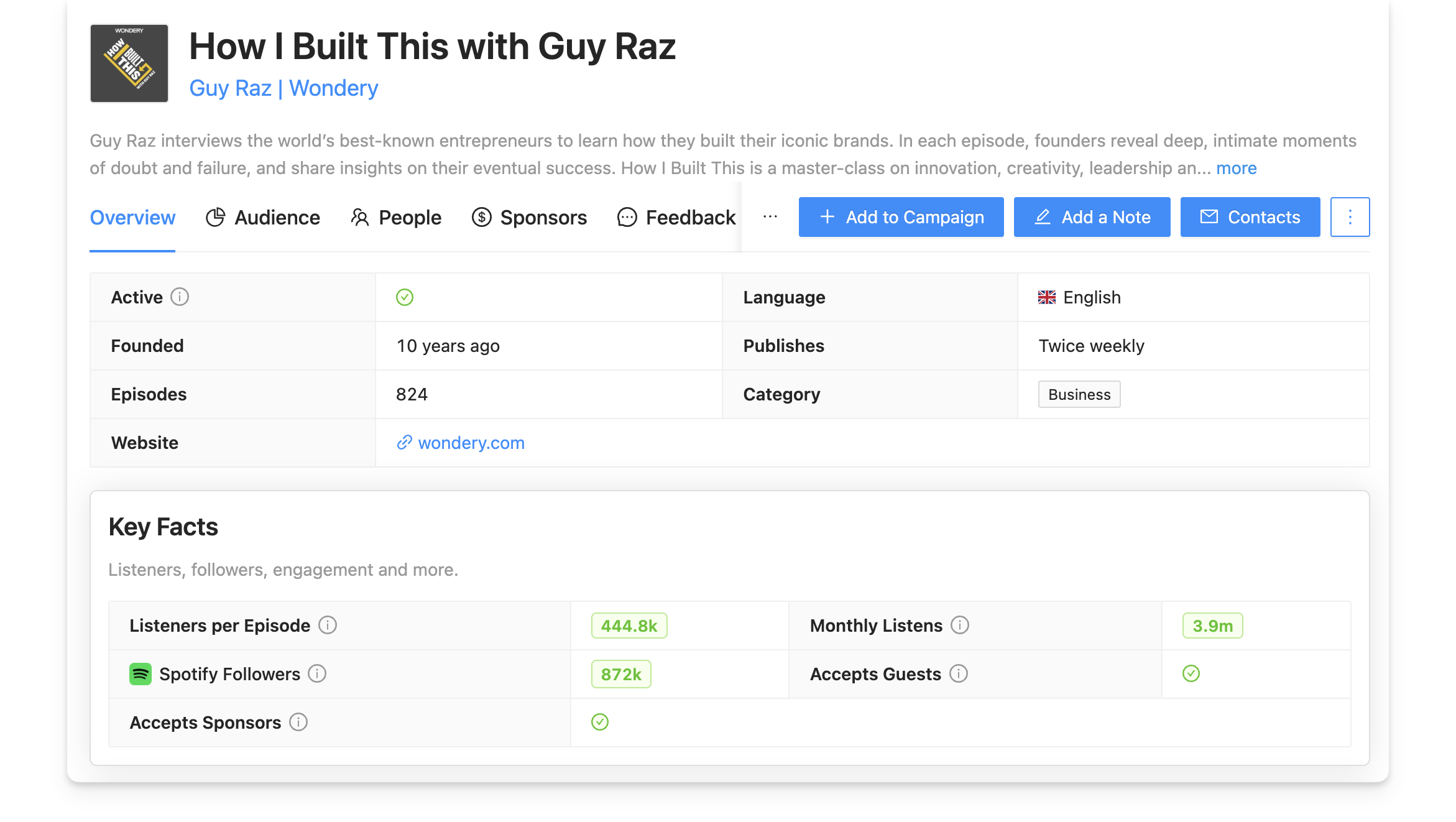 How I Built This podcast