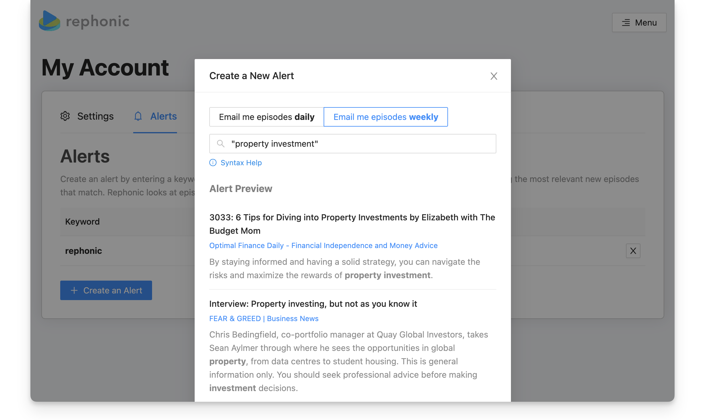 Podcast episode alert