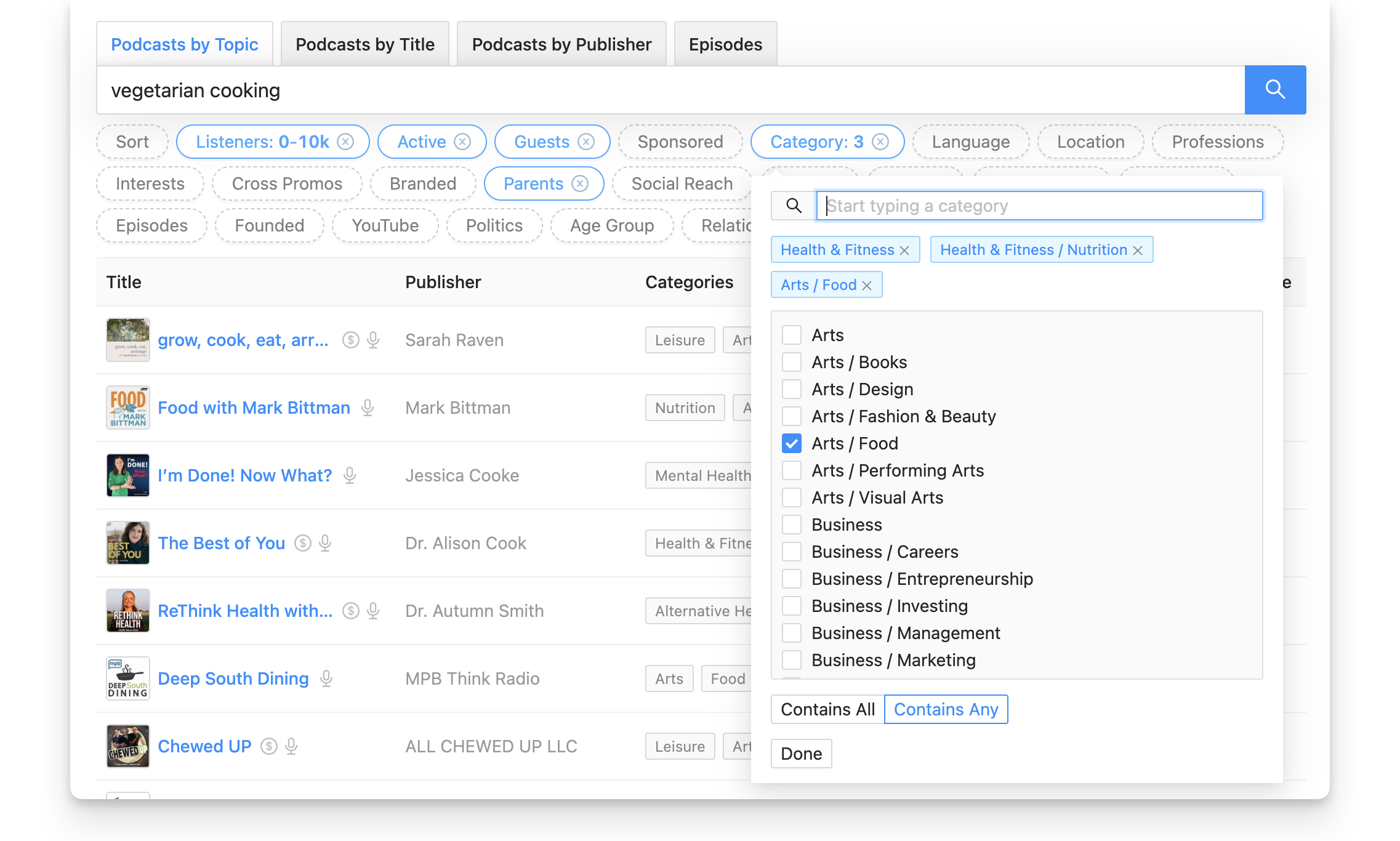 Veg cooking podcasts on Rephonic