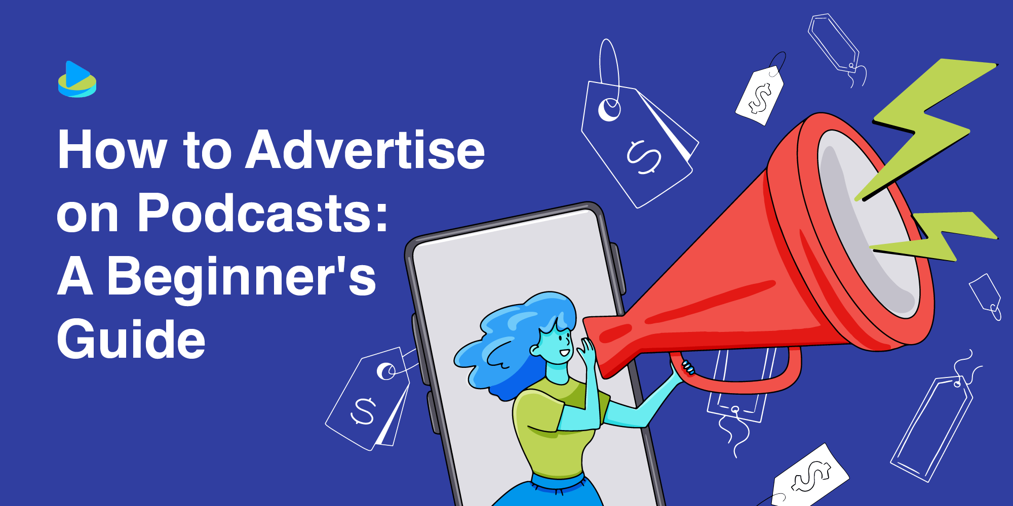 Illustration for advertising on podcasts